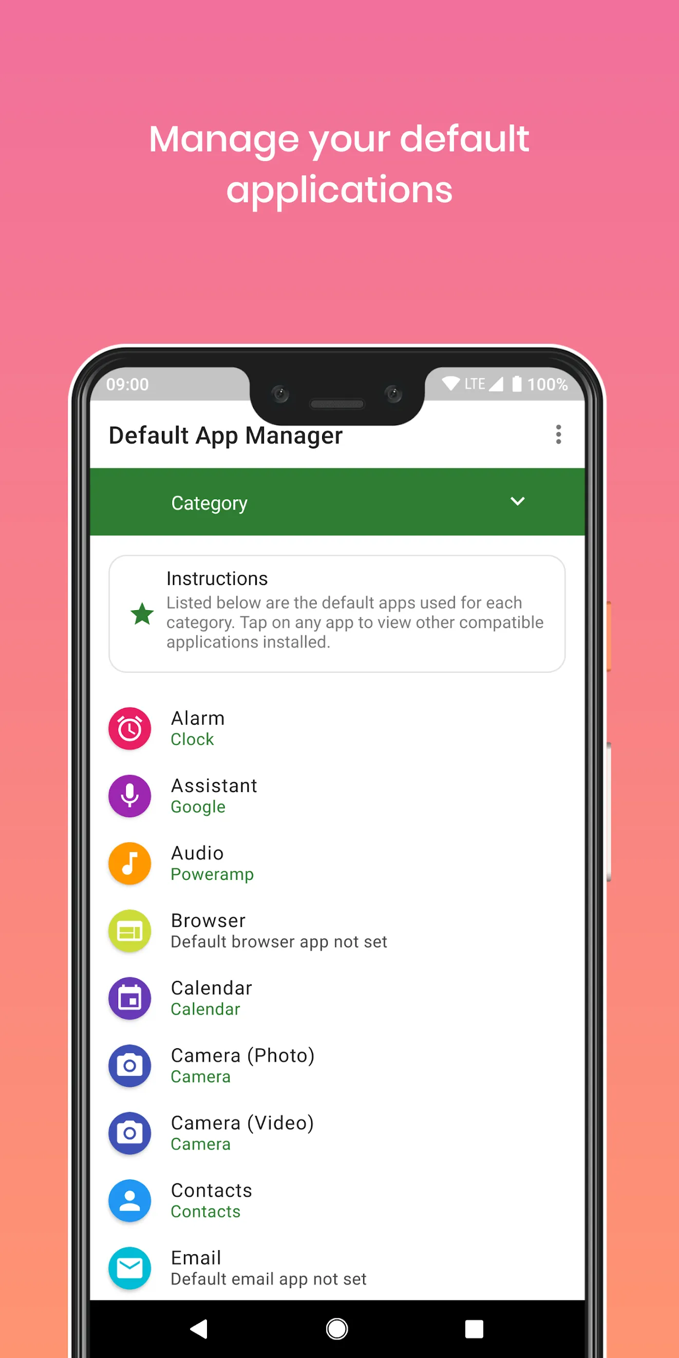 Default App Manager | Indus Appstore | Screenshot