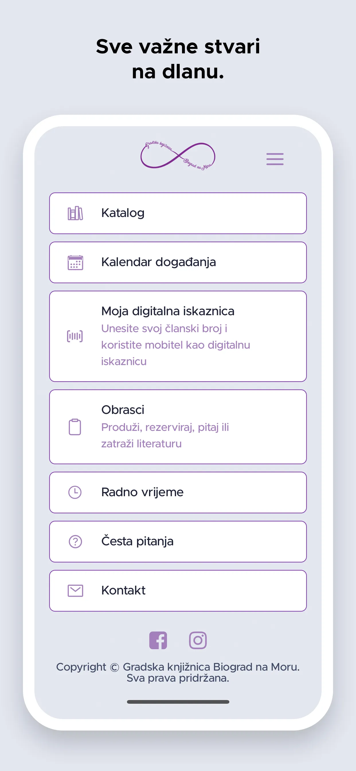 Gradska knjižnica Biograd | Indus Appstore | Screenshot