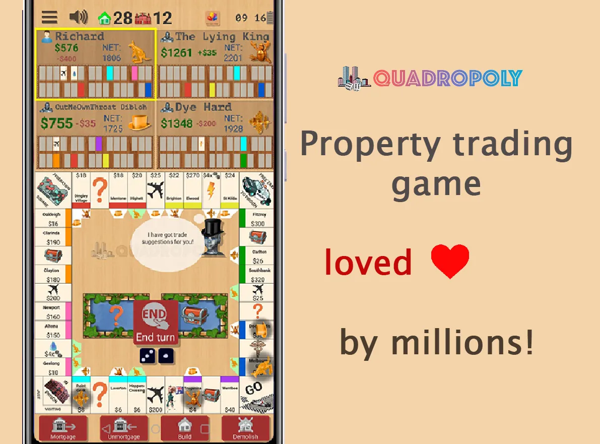 Quadropoly - Classic Business | Indus Appstore | Screenshot