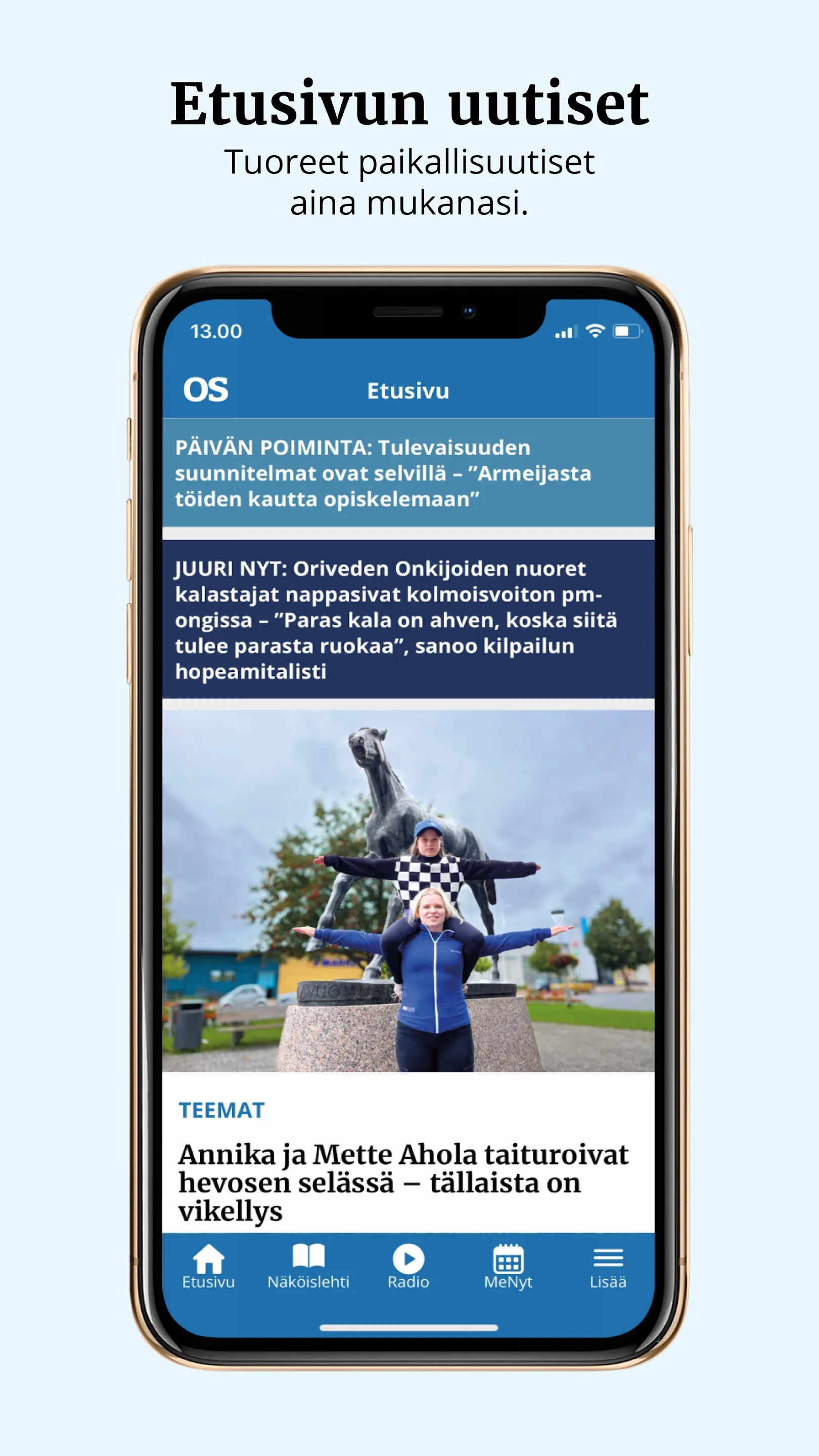 Oriveden Sanomat | Indus Appstore | Screenshot