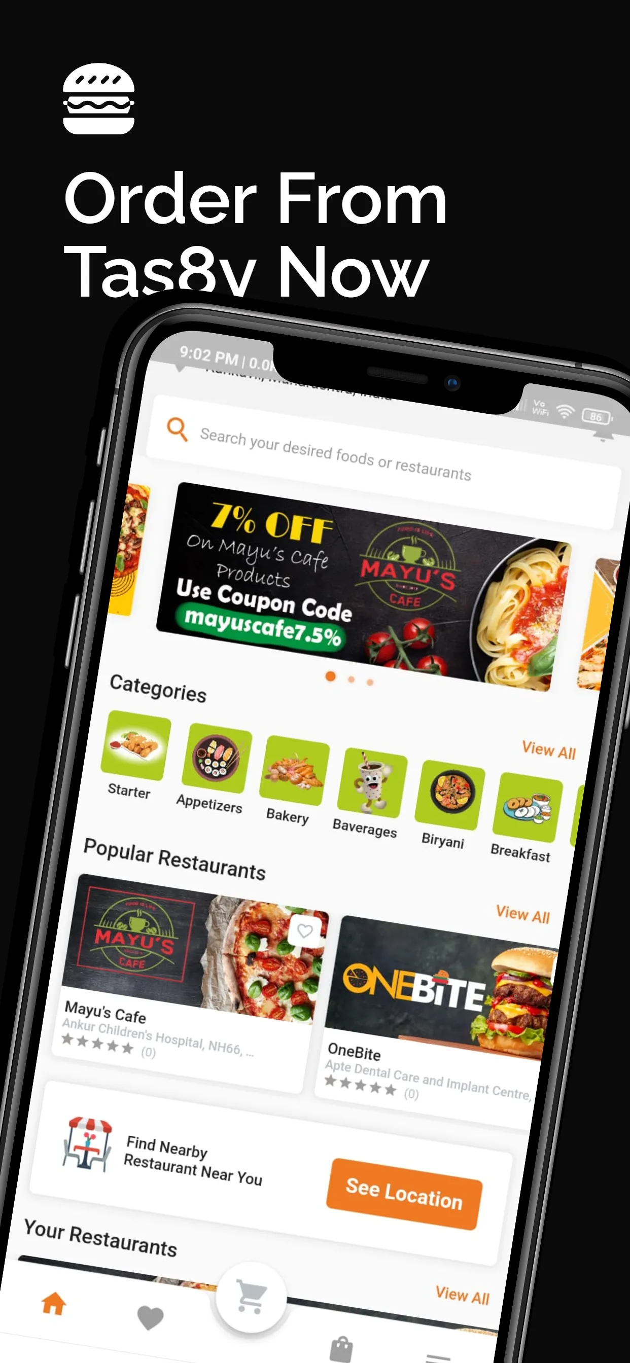 Tasty Food Delivery | Indus Appstore | Screenshot