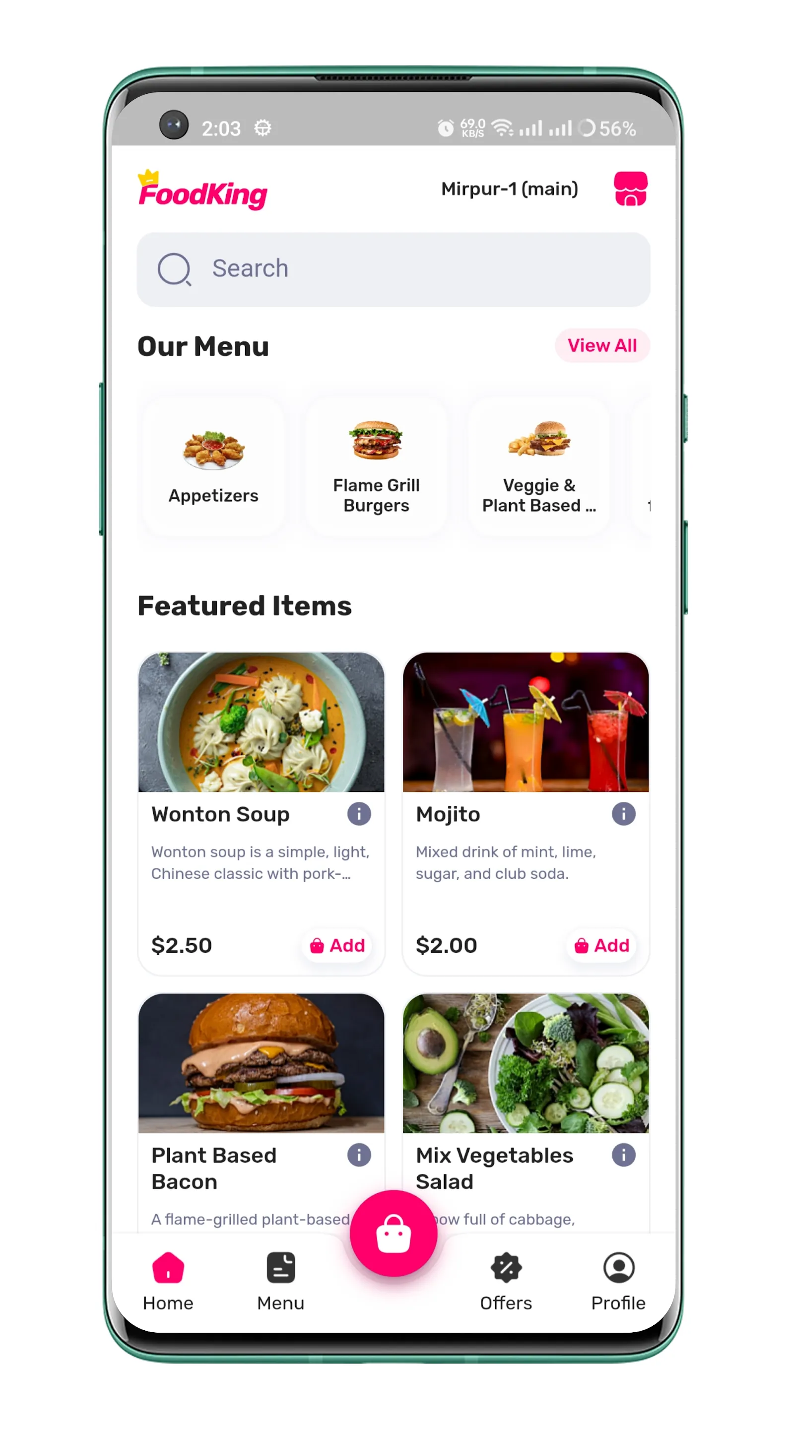 FoodKing - User App | Indus Appstore | Screenshot