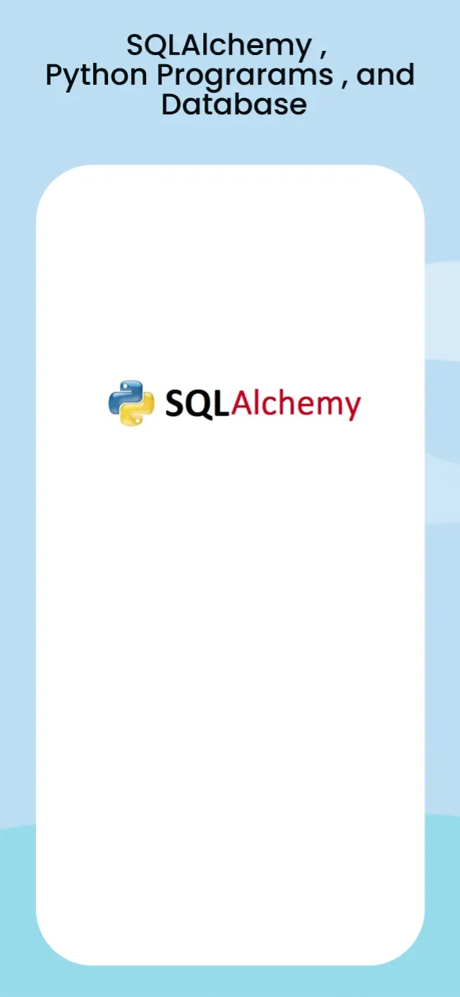 Learn SQLAlchemy- Python Query | Indus Appstore | Screenshot