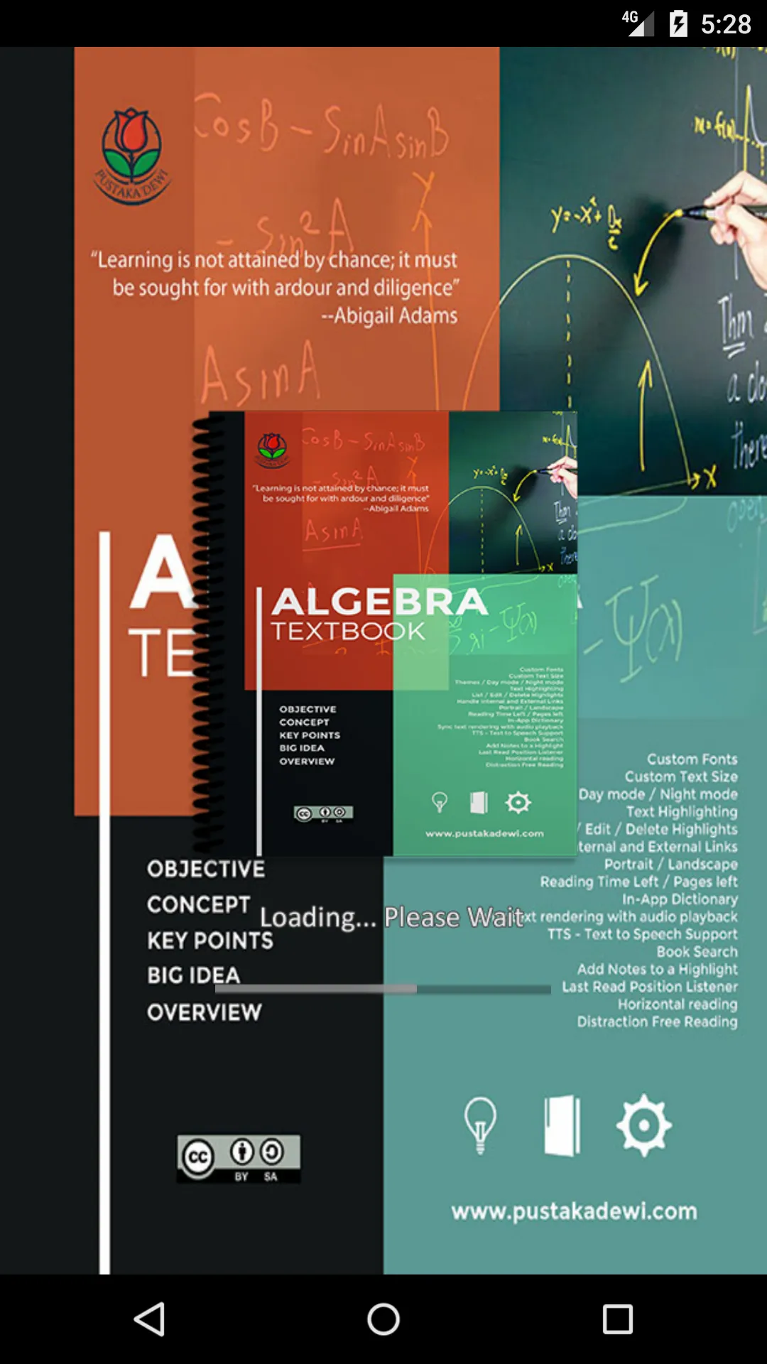 Algebra Textbook | Indus Appstore | Screenshot