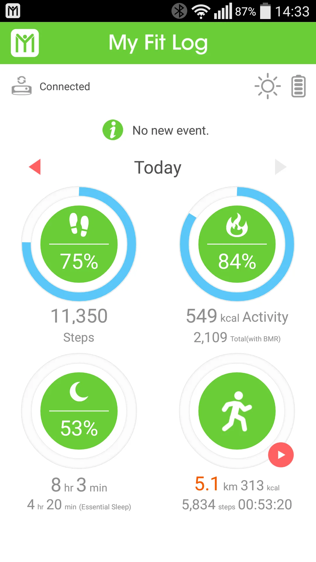 My Fit Log | Indus Appstore | Screenshot