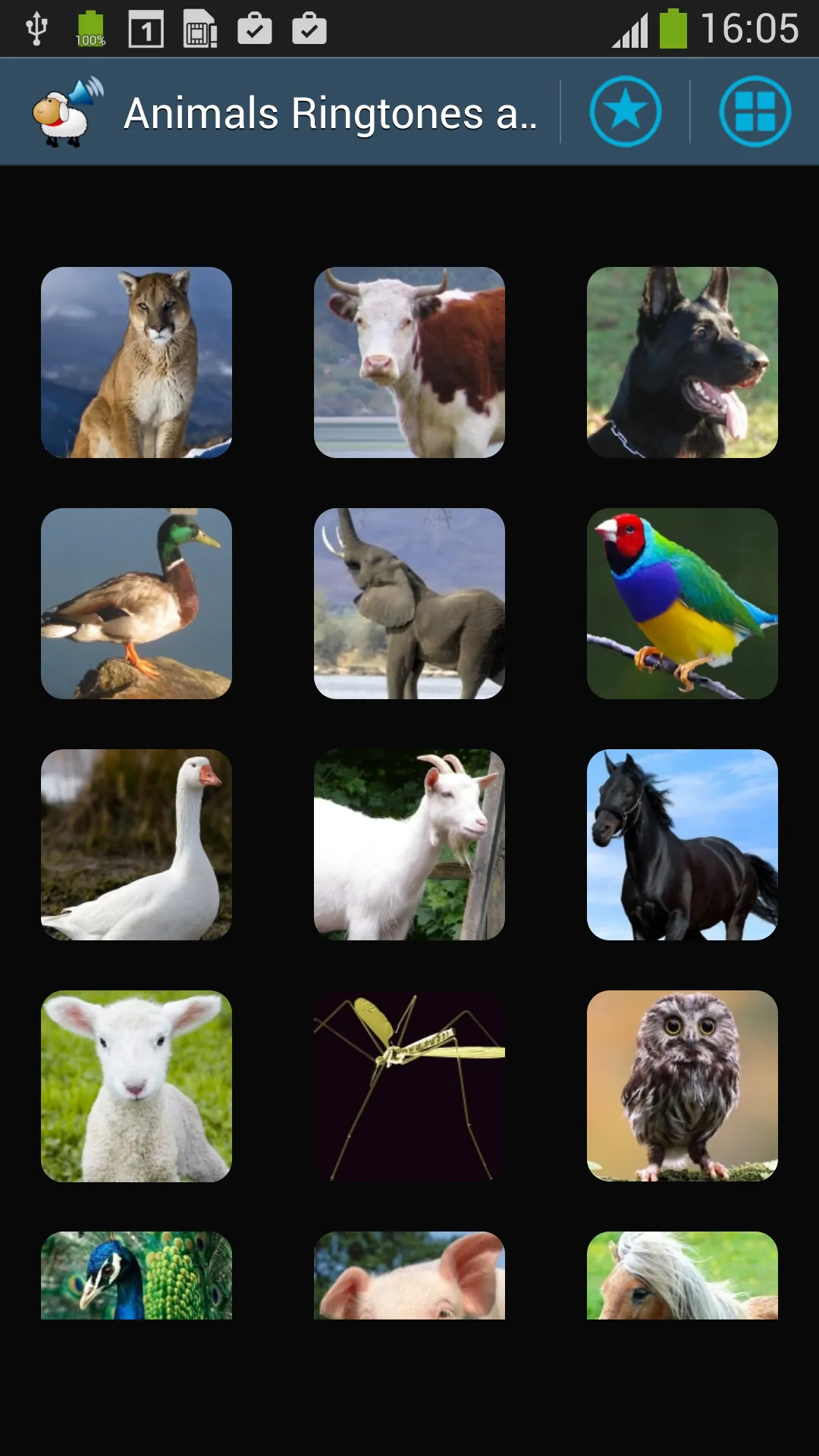 Animal Sounds Ringtones Alarm | Indus Appstore | Screenshot