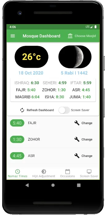 Mosque Dashboard | Indus Appstore | Screenshot