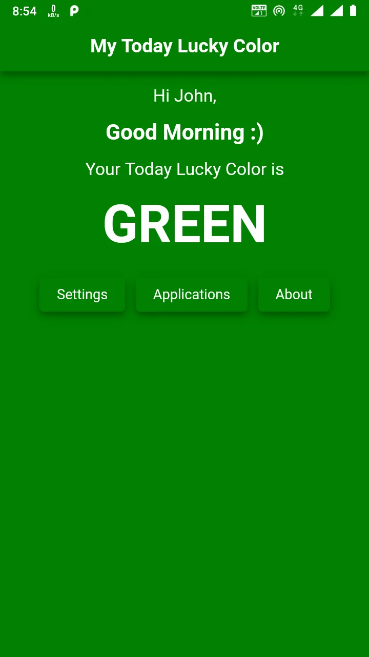 My Today Lucky Color | Indus Appstore | Screenshot