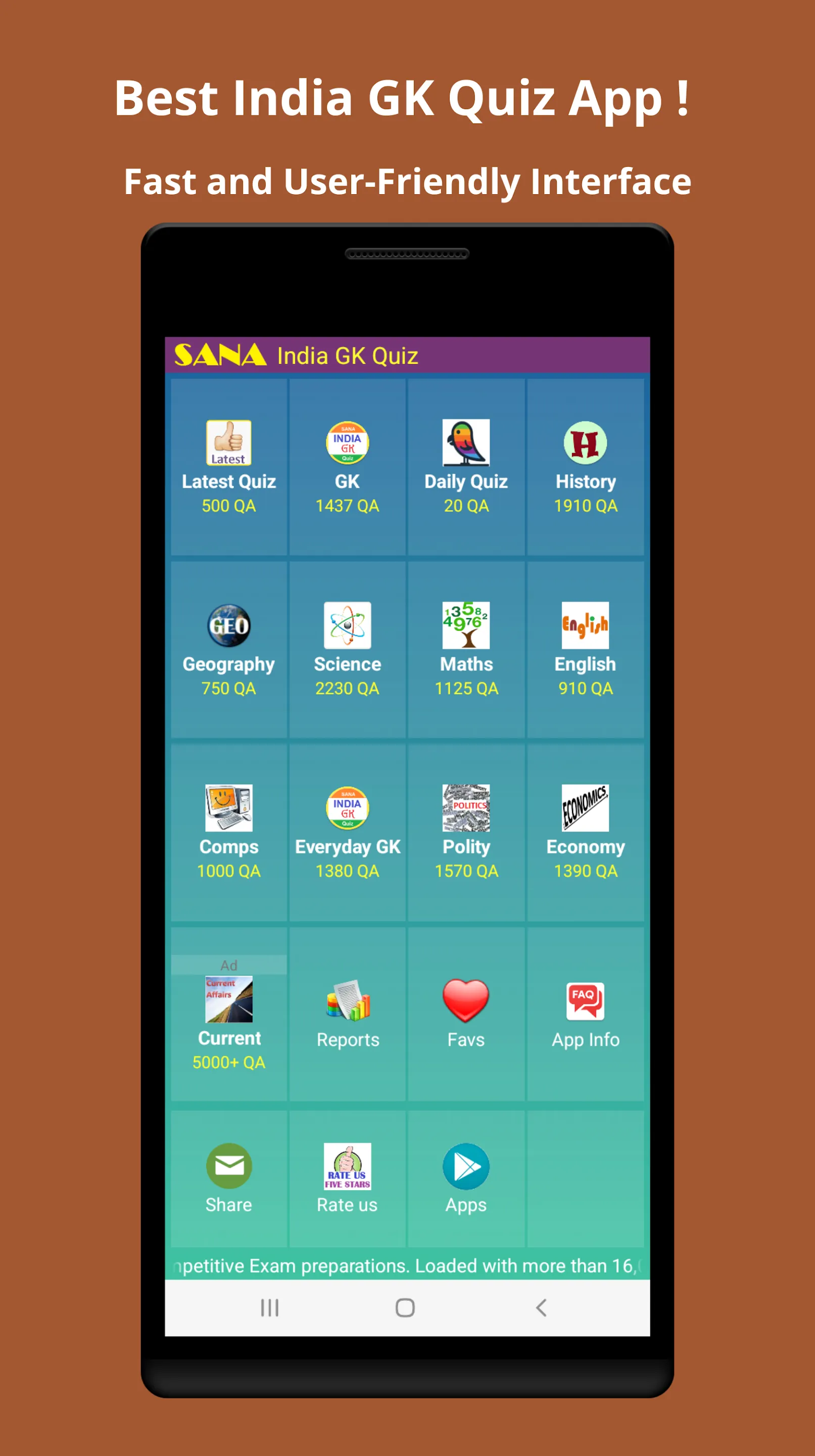 India GK Quiz | Indus Appstore | Screenshot