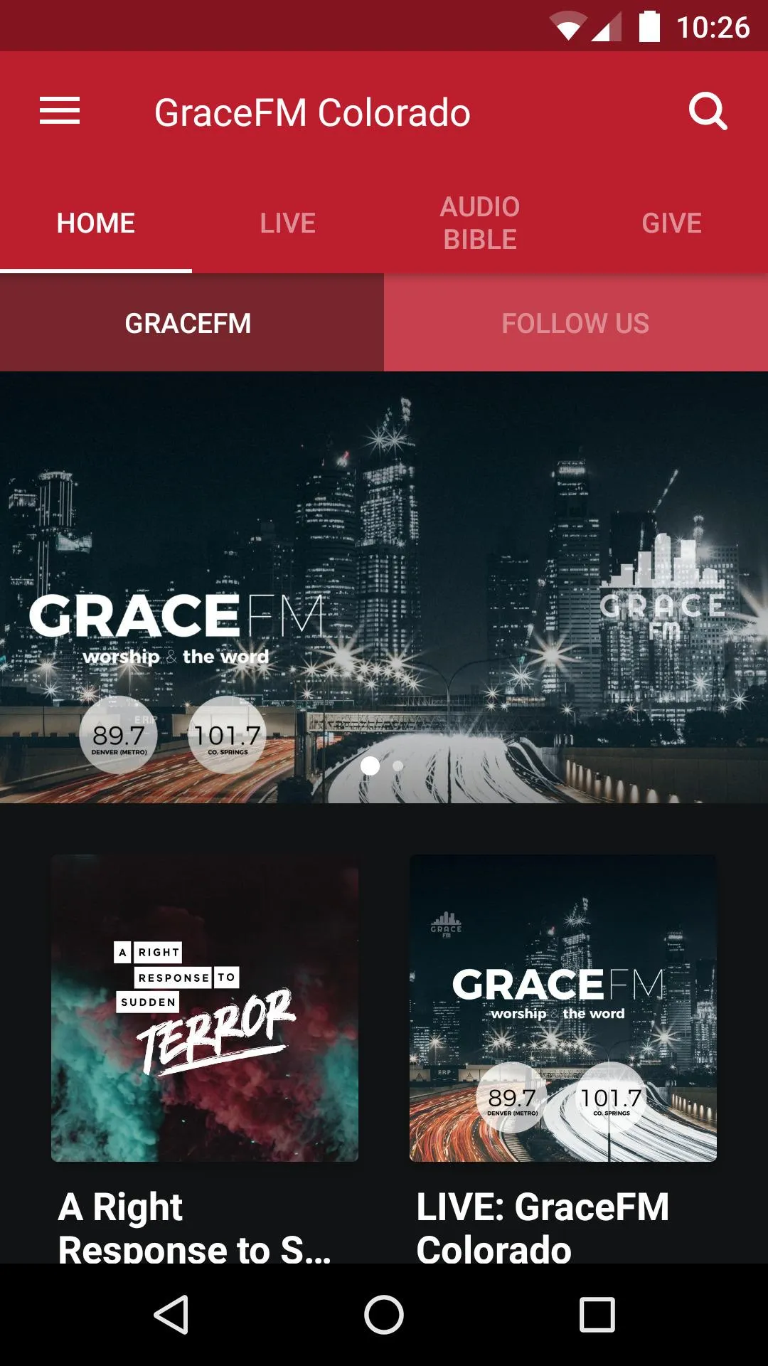 GraceFM Colorado | Indus Appstore | Screenshot