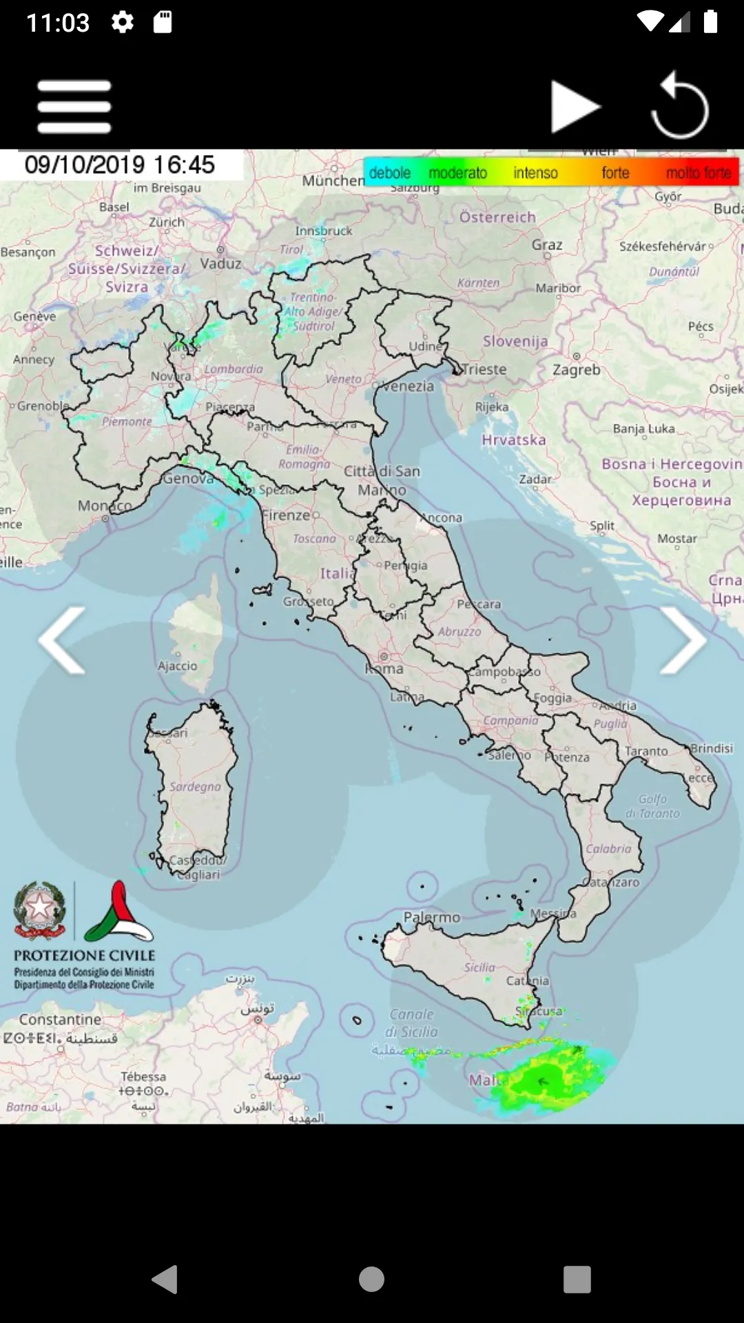 Radar Meteo Italia | Indus Appstore | Screenshot