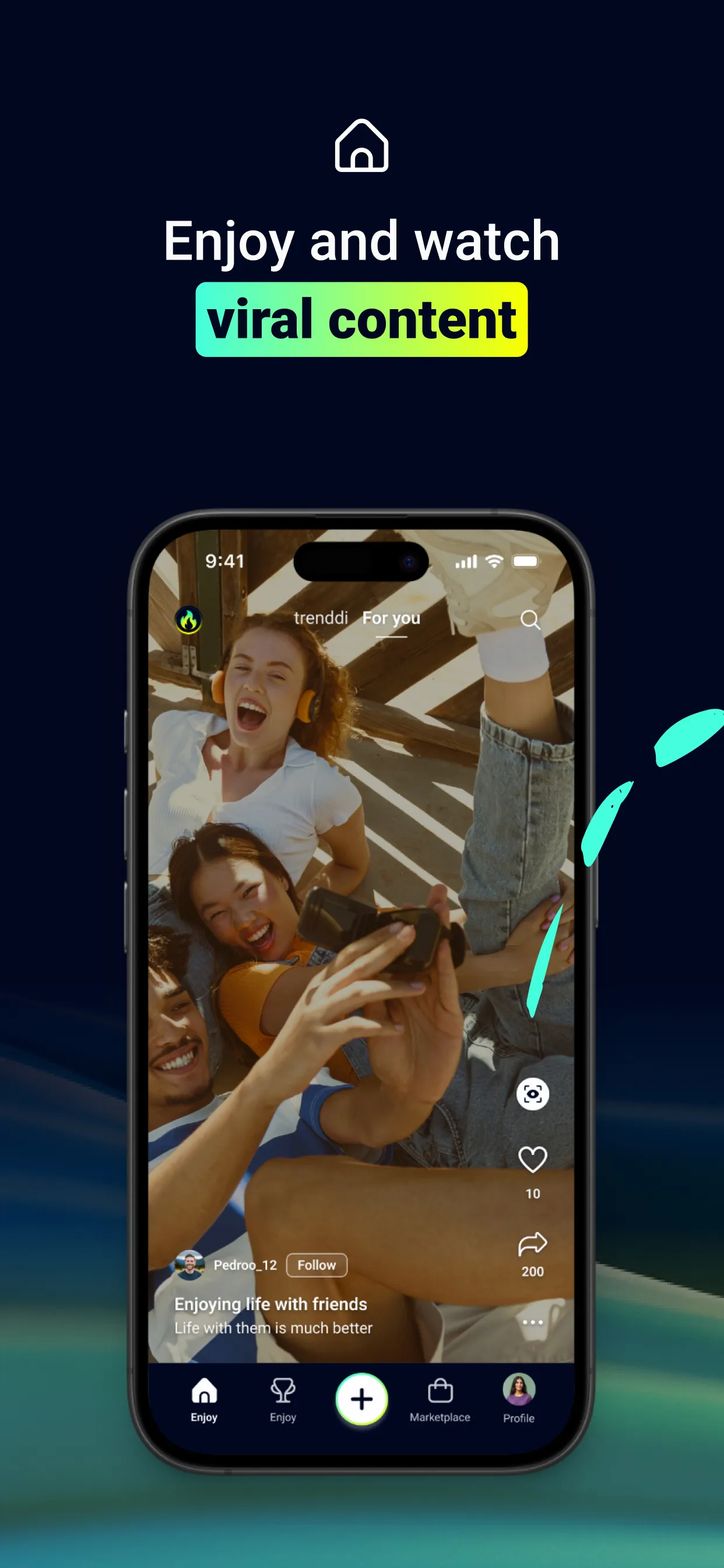 Trenddi:Viral Videos & Rewards | Indus Appstore | Screenshot