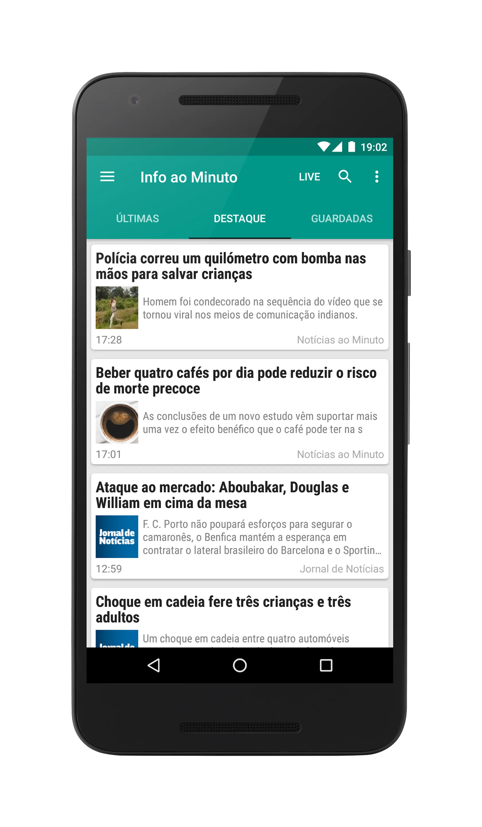 Informação ao Minuto | Indus Appstore | Screenshot