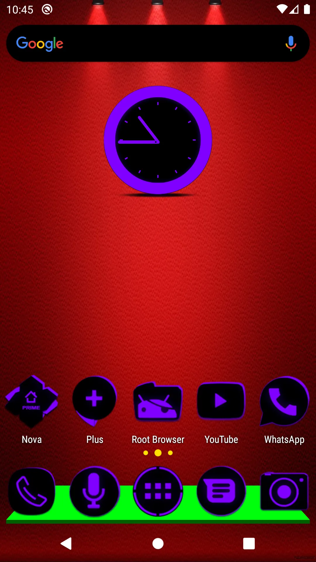 Flat Black and Purple IconPack | Indus Appstore | Screenshot