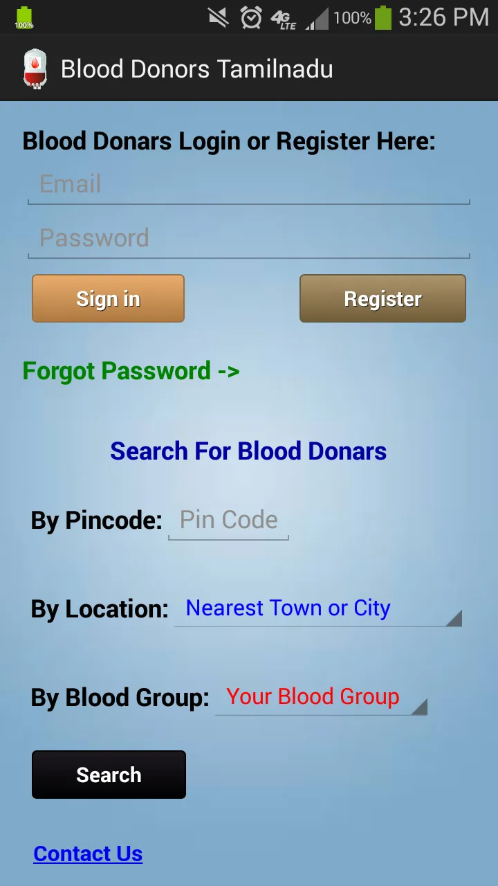 Blood Donors Tamilnadu | Indus Appstore | Screenshot