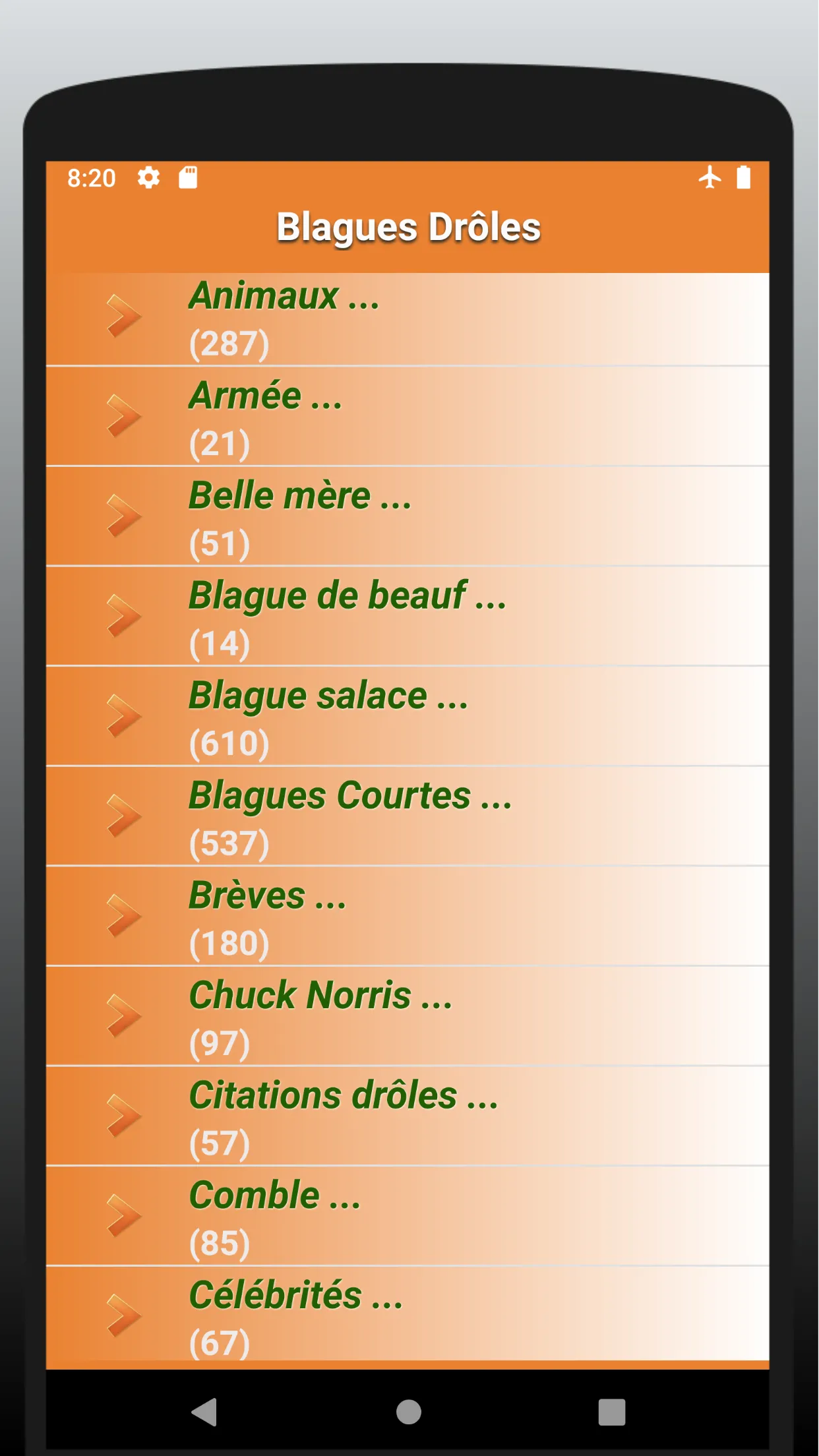 Blagues Drôles | Indus Appstore | Screenshot