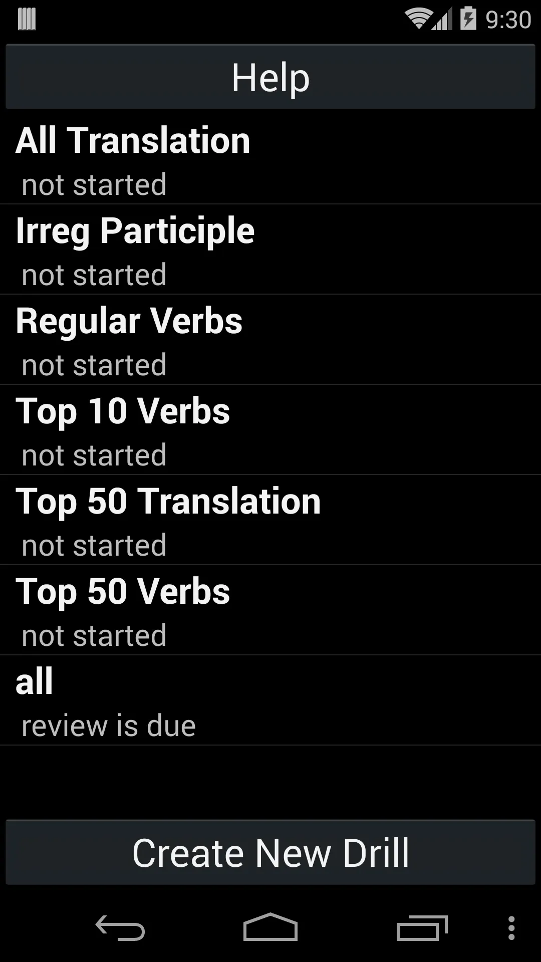 Italian Verb Trainer Pro | Indus Appstore | Screenshot