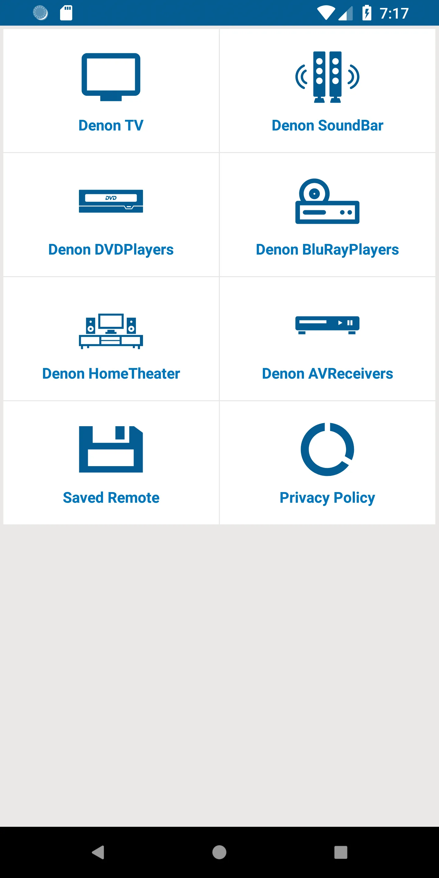 Denon Universal Remote Control | Indus Appstore | Screenshot