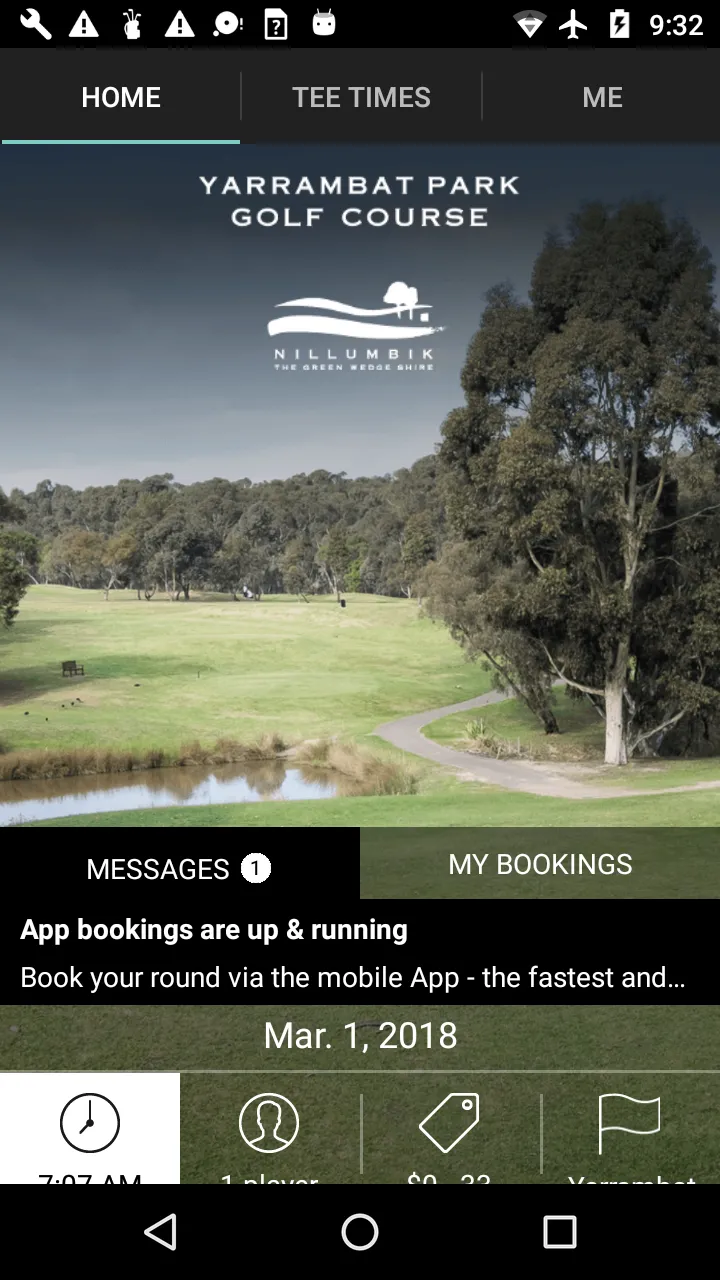 Yarrambat Golf Tee Times | Indus Appstore | Screenshot