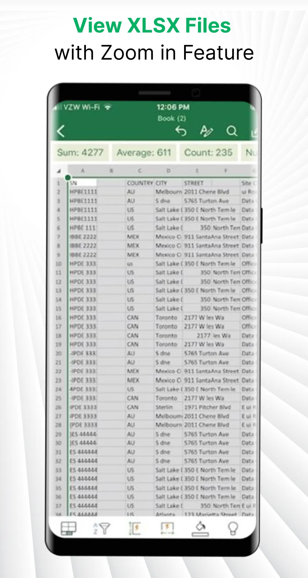 Xlsx File Reader & Xls Viewer | Indus Appstore | Screenshot