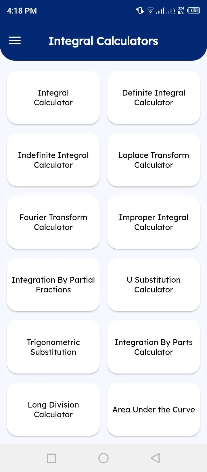 Integration Calculator App | Indus Appstore | Screenshot