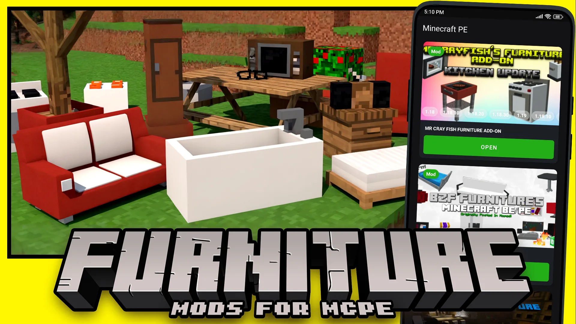 Furniture mod for Minecraft PE | Indus Appstore | Screenshot