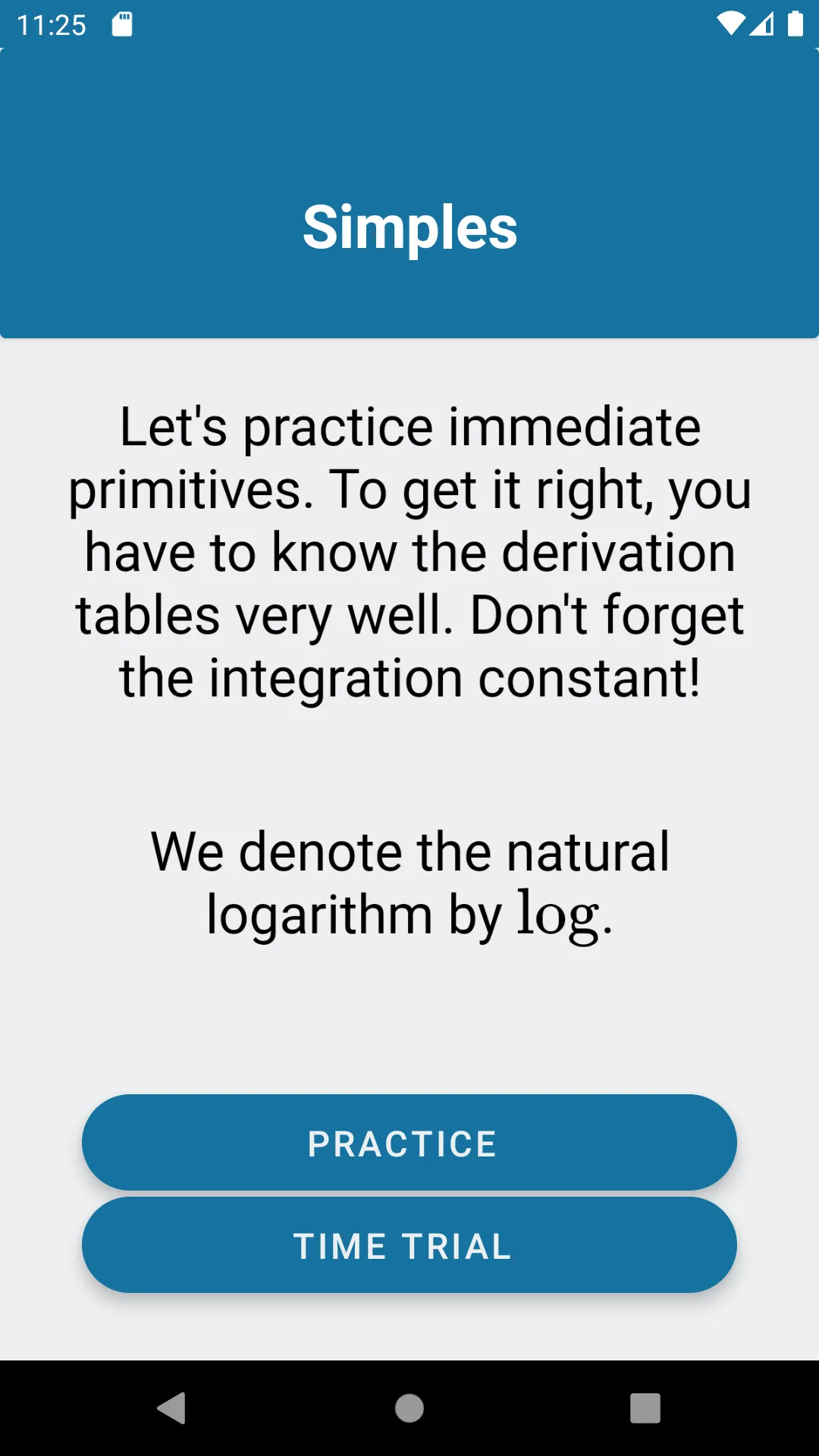 IntegrApp: Integral exercises | Indus Appstore | Screenshot