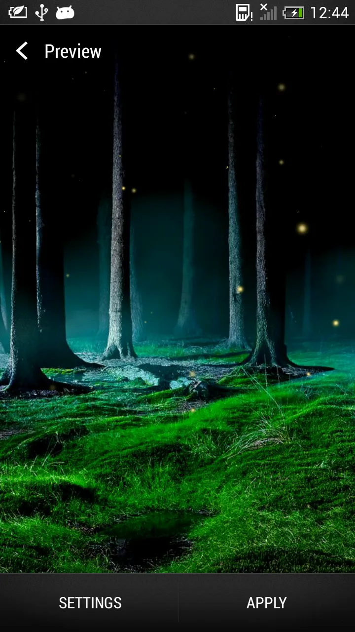 Fireflies Live Wallpaper | Indus Appstore | Screenshot