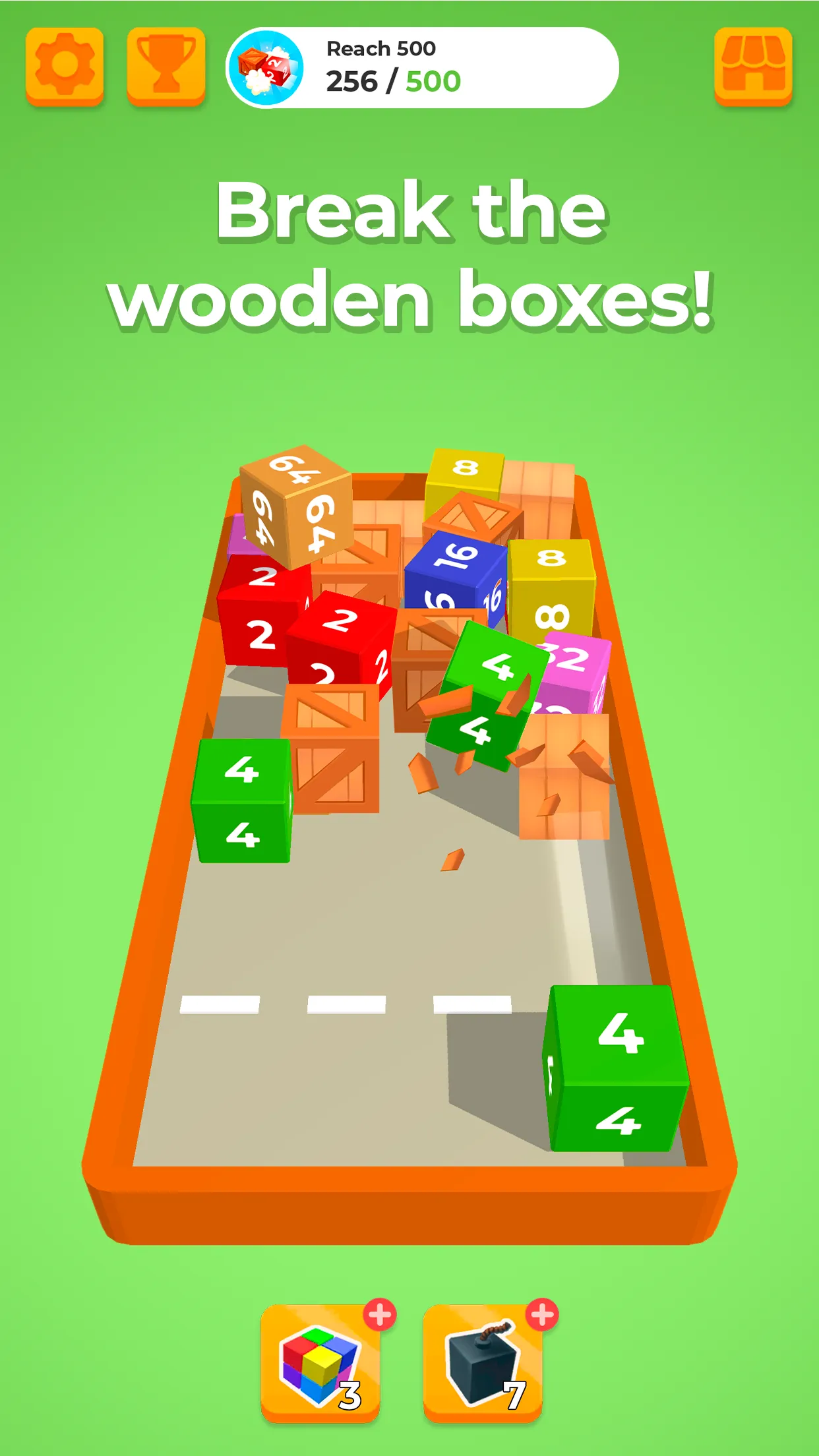 Chain Cube 2048: 3D merge game | Indus Appstore | Screenshot