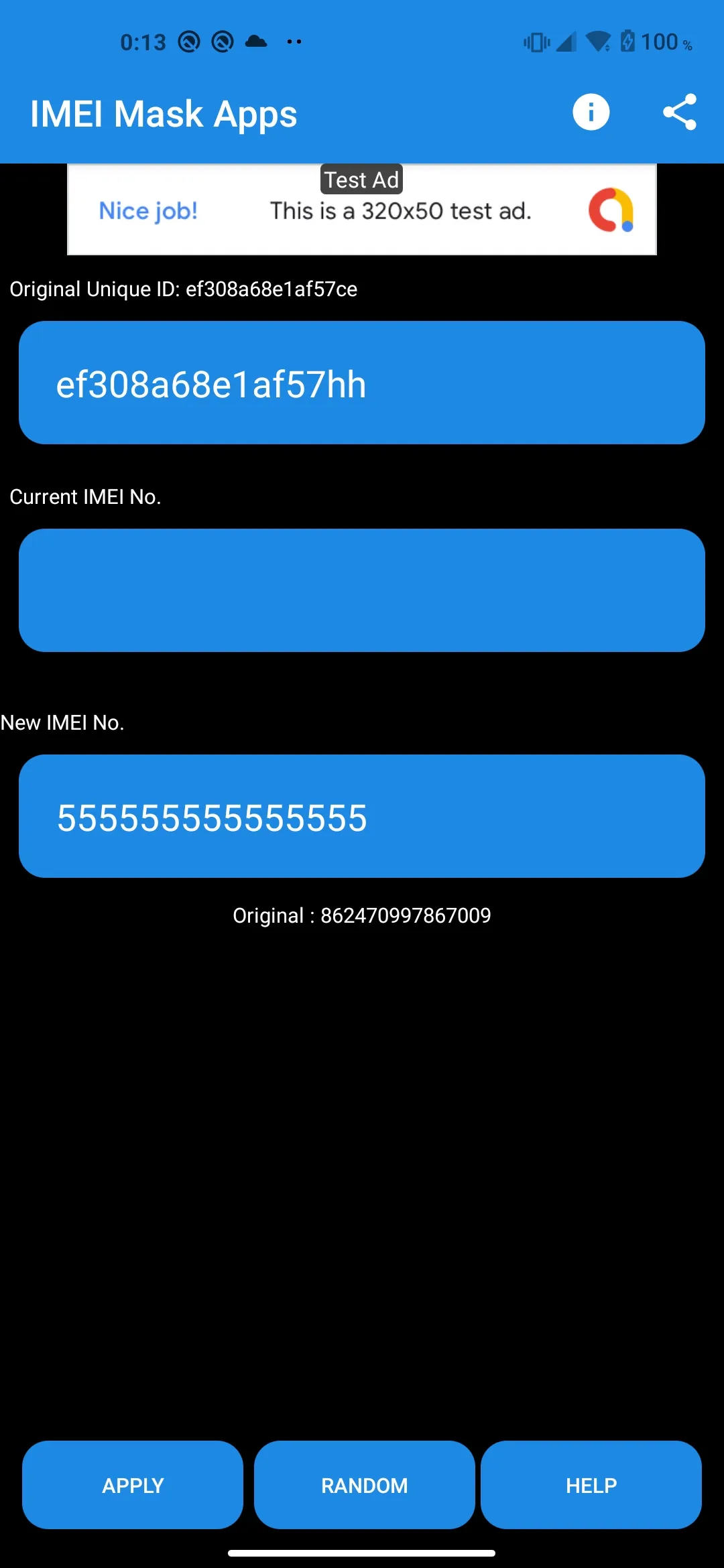 IMEI Mask Apps - Instant IMEI  | Indus Appstore | Screenshot