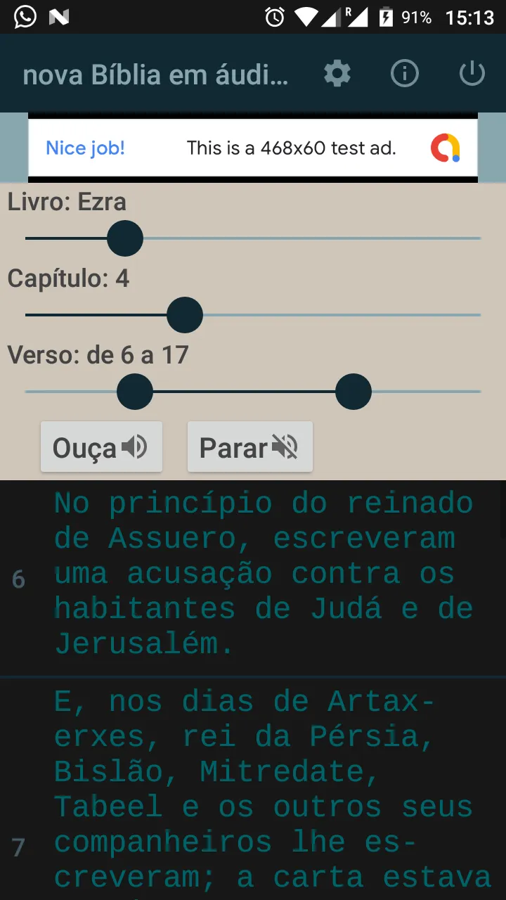 nova Bíblia em áudio (BAA) | Indus Appstore | Screenshot