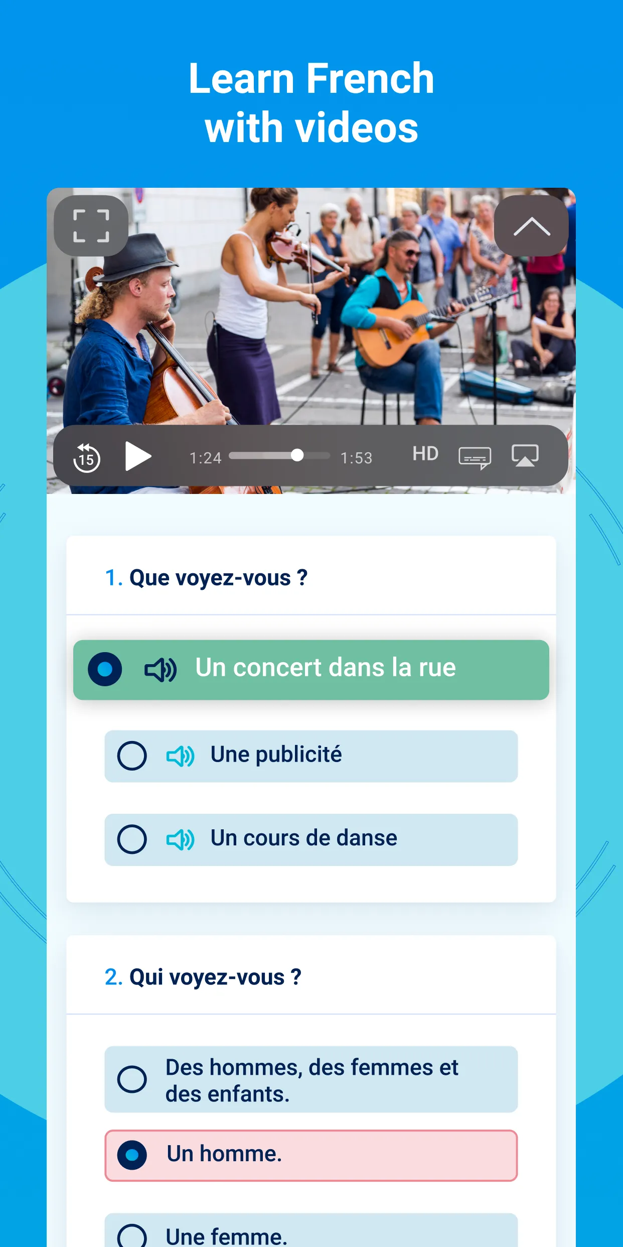 TV5MONDE: learn French | Indus Appstore | Screenshot