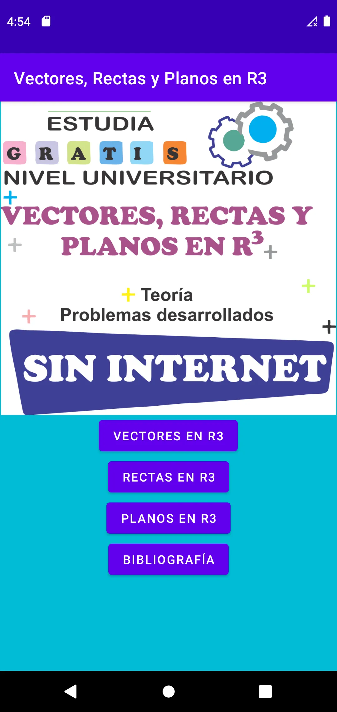 Vectores Rectas y Planos en R3 | Indus Appstore | Screenshot