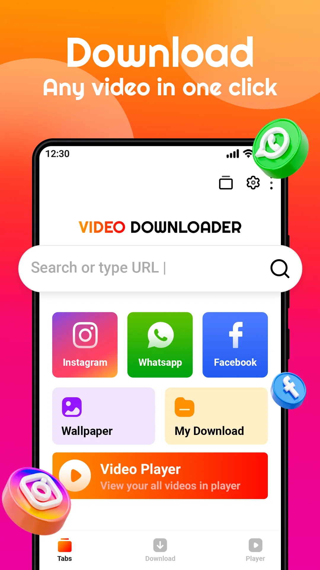 Video Downloader &Video Player | Indus Appstore | Screenshot