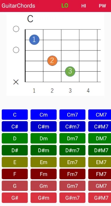 ギターコード Gutar Chords | Indus Appstore | Screenshot