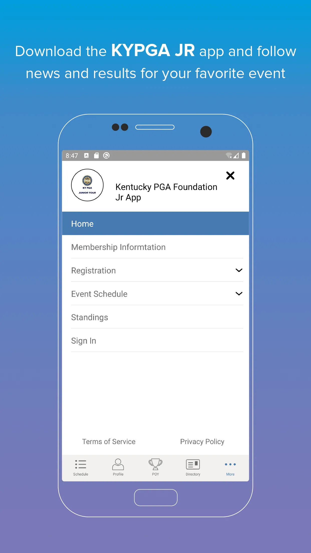 Kentucky PGA Foundation Jr | Indus Appstore | Screenshot