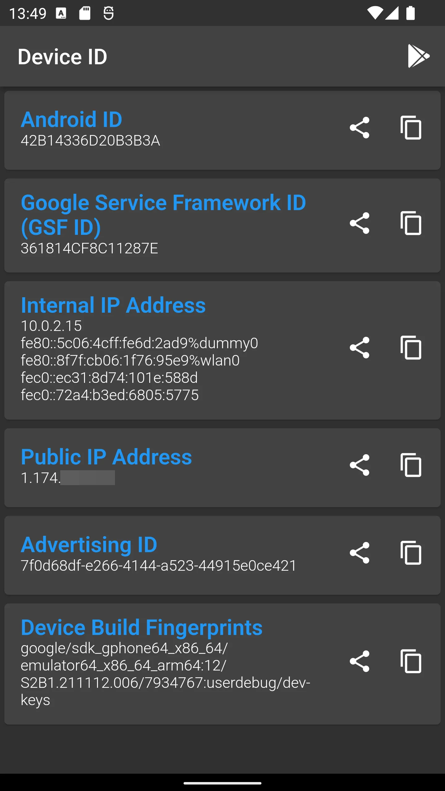 Device ID | Indus Appstore | Screenshot