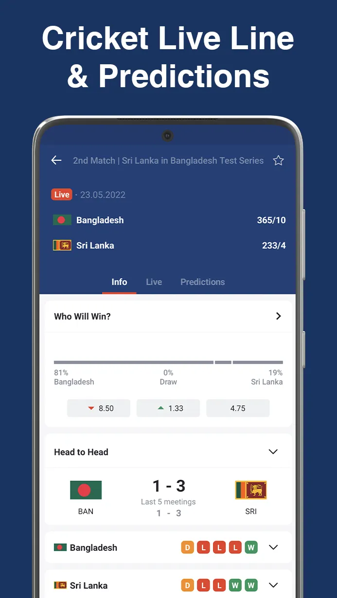 WicketScore Live Cricket Score | Indus Appstore | Screenshot