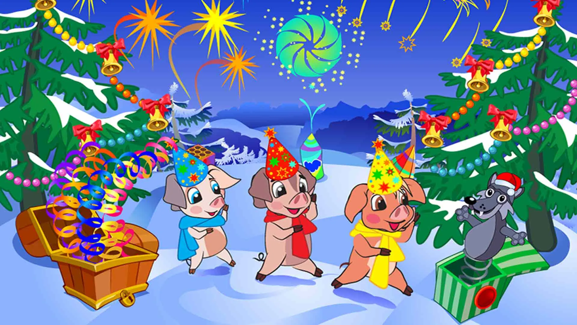 Three Little Pigs Xmas Story | Indus Appstore | Screenshot