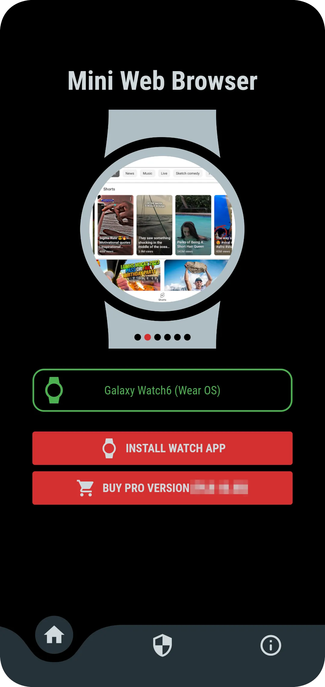 Mini Web Browser (Wear OS) | Indus Appstore | Screenshot