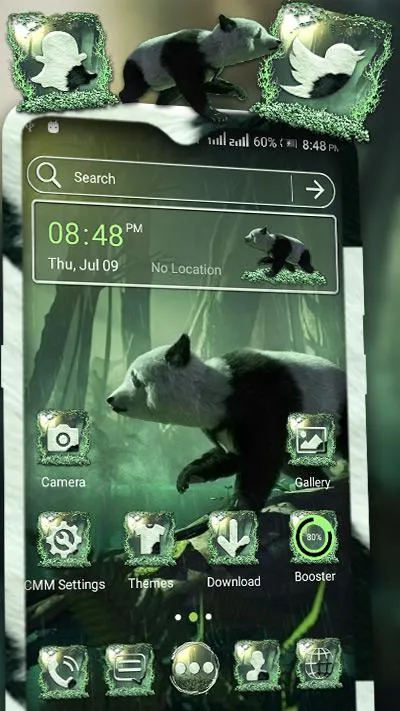 Panda Forest Launcher Theme | Indus Appstore | Screenshot