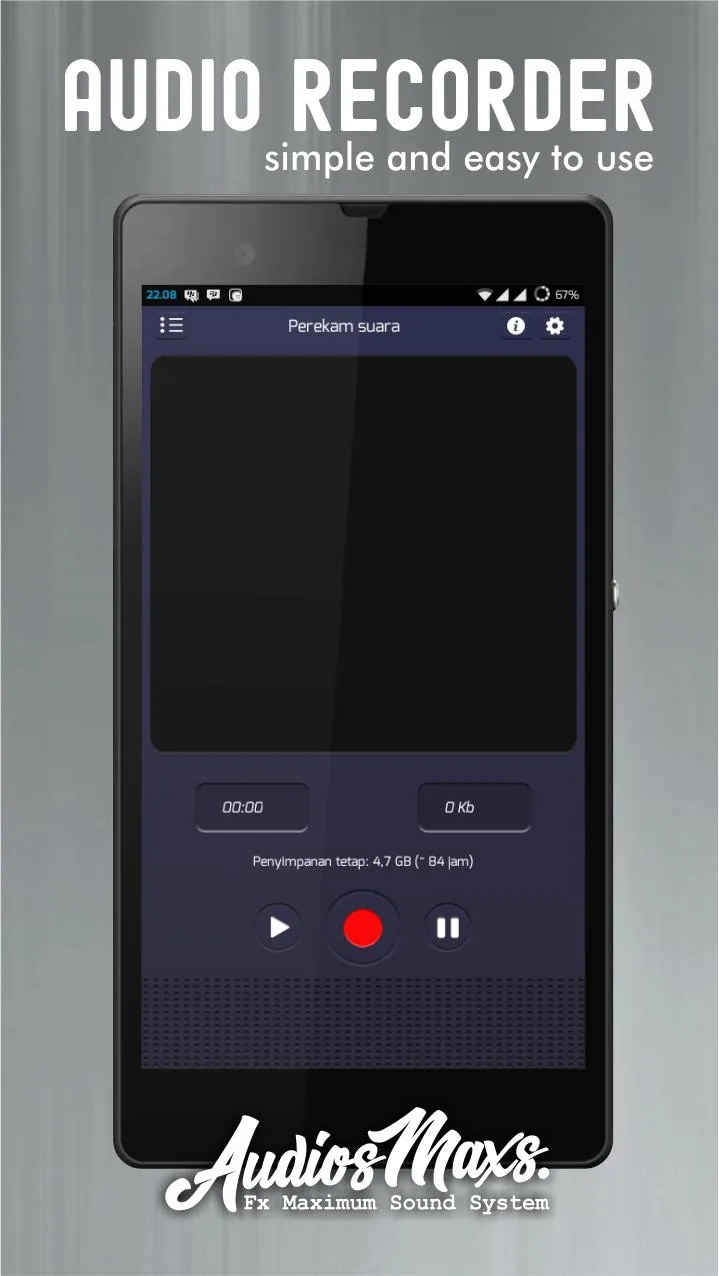 Audio Recording app | Indus Appstore | Screenshot