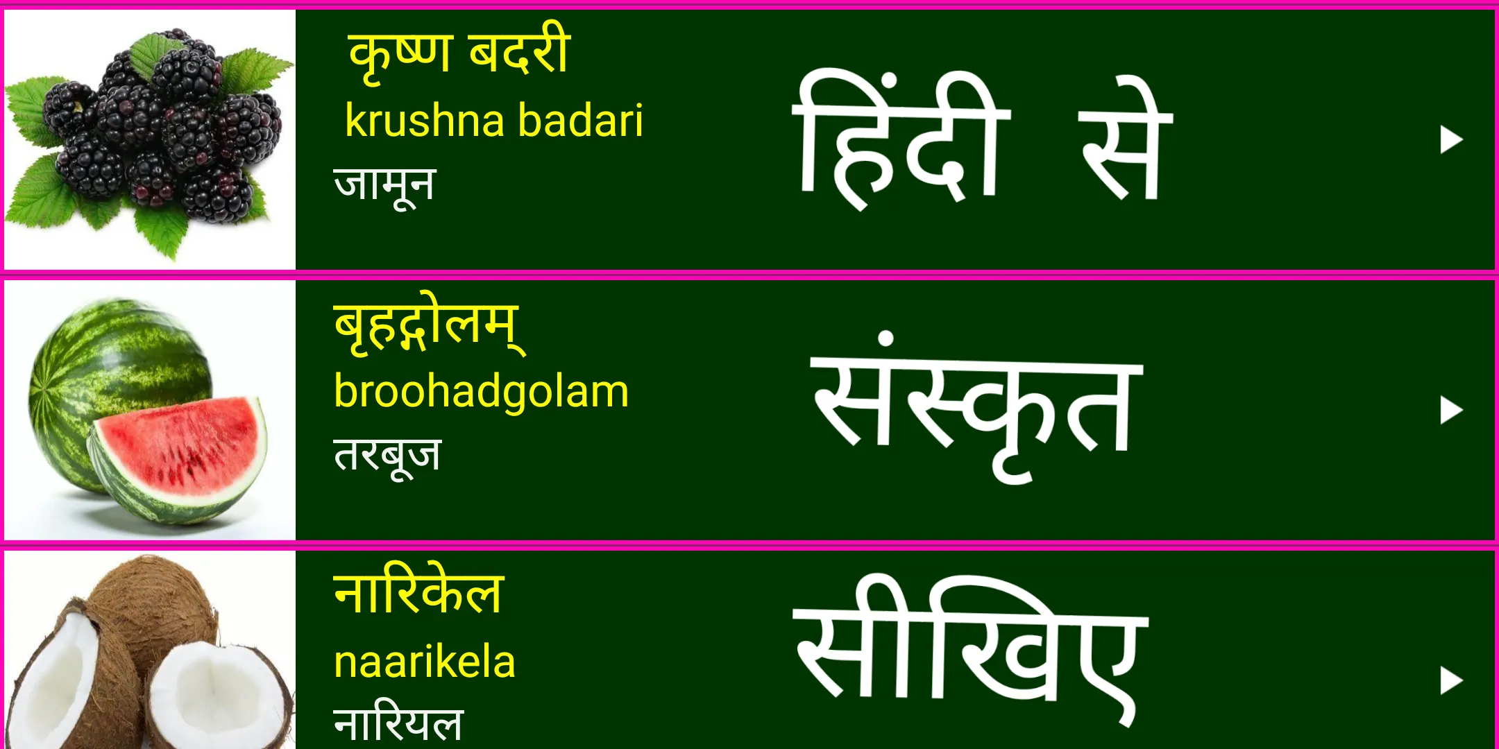 Learn Sanskrit From Hindi | Indus Appstore | Screenshot