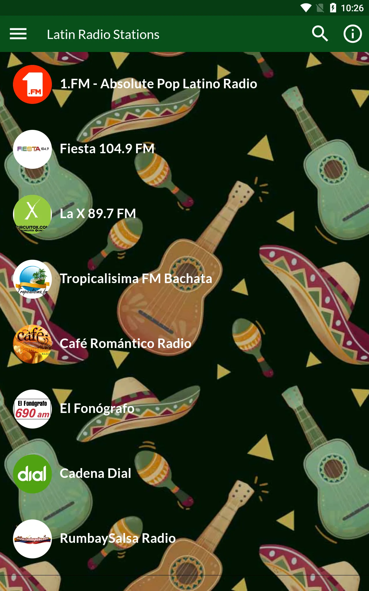 Latin Radio - Live Music | Indus Appstore | Screenshot