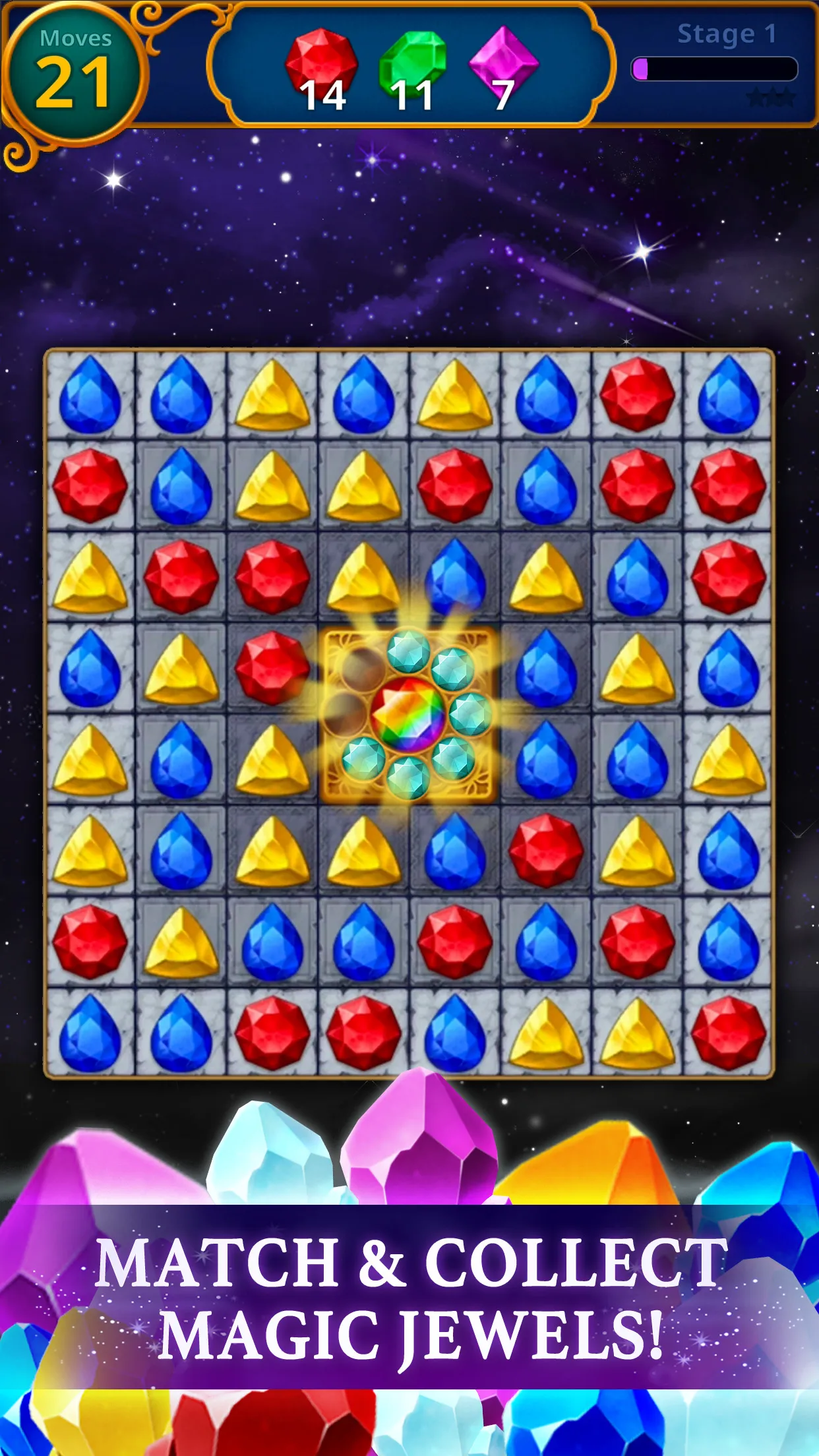 Jewels Magic: Mystery Match3 | Indus Appstore | Screenshot