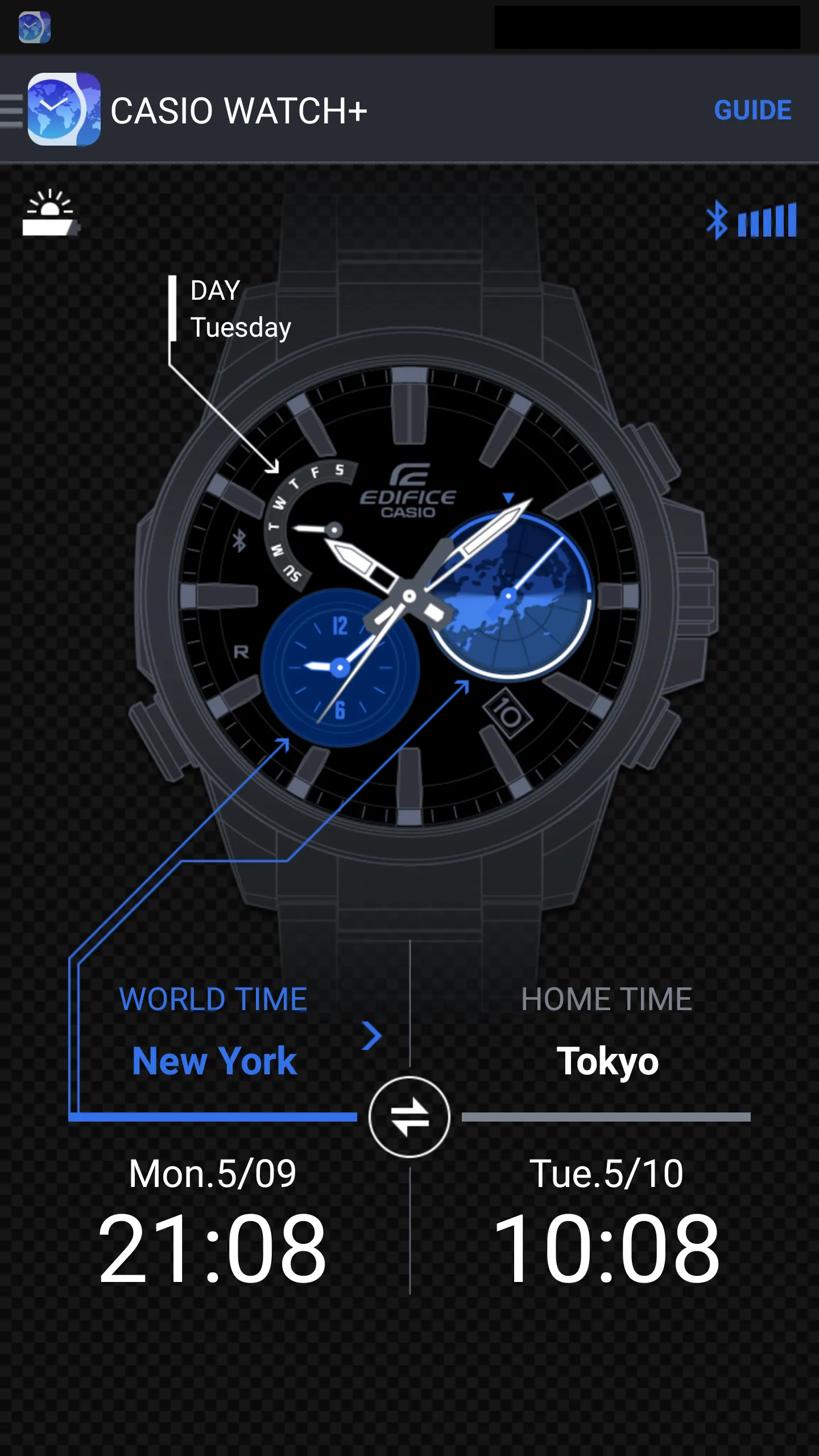 CASIO WATCH+ | Indus Appstore | Screenshot