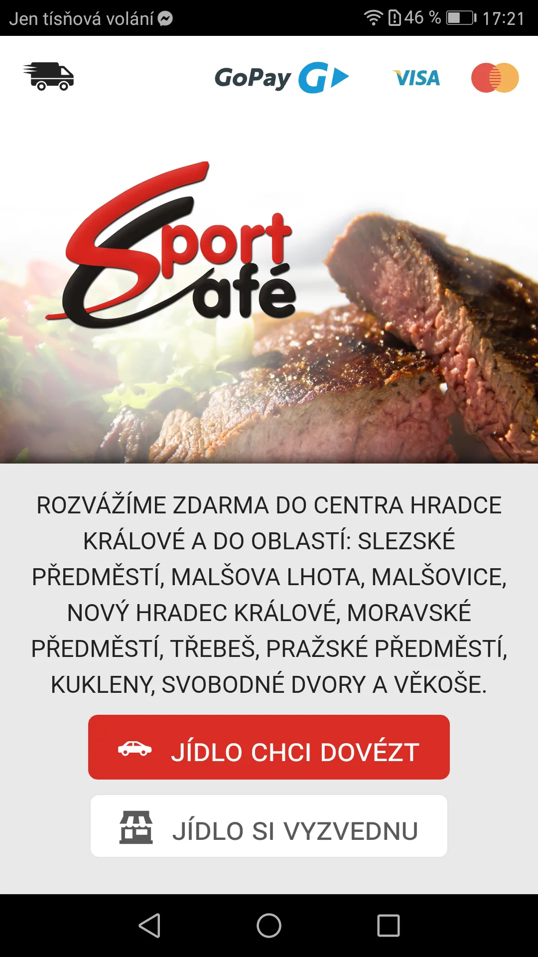 Sport café Hradec Králové | Indus Appstore | Screenshot