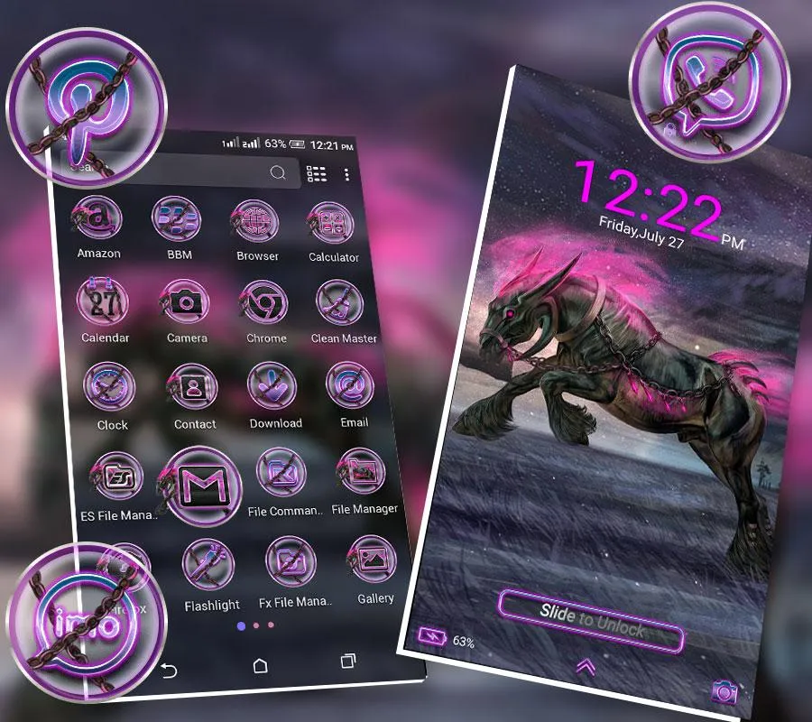 Abstract Horse Launcher Theme | Indus Appstore | Screenshot