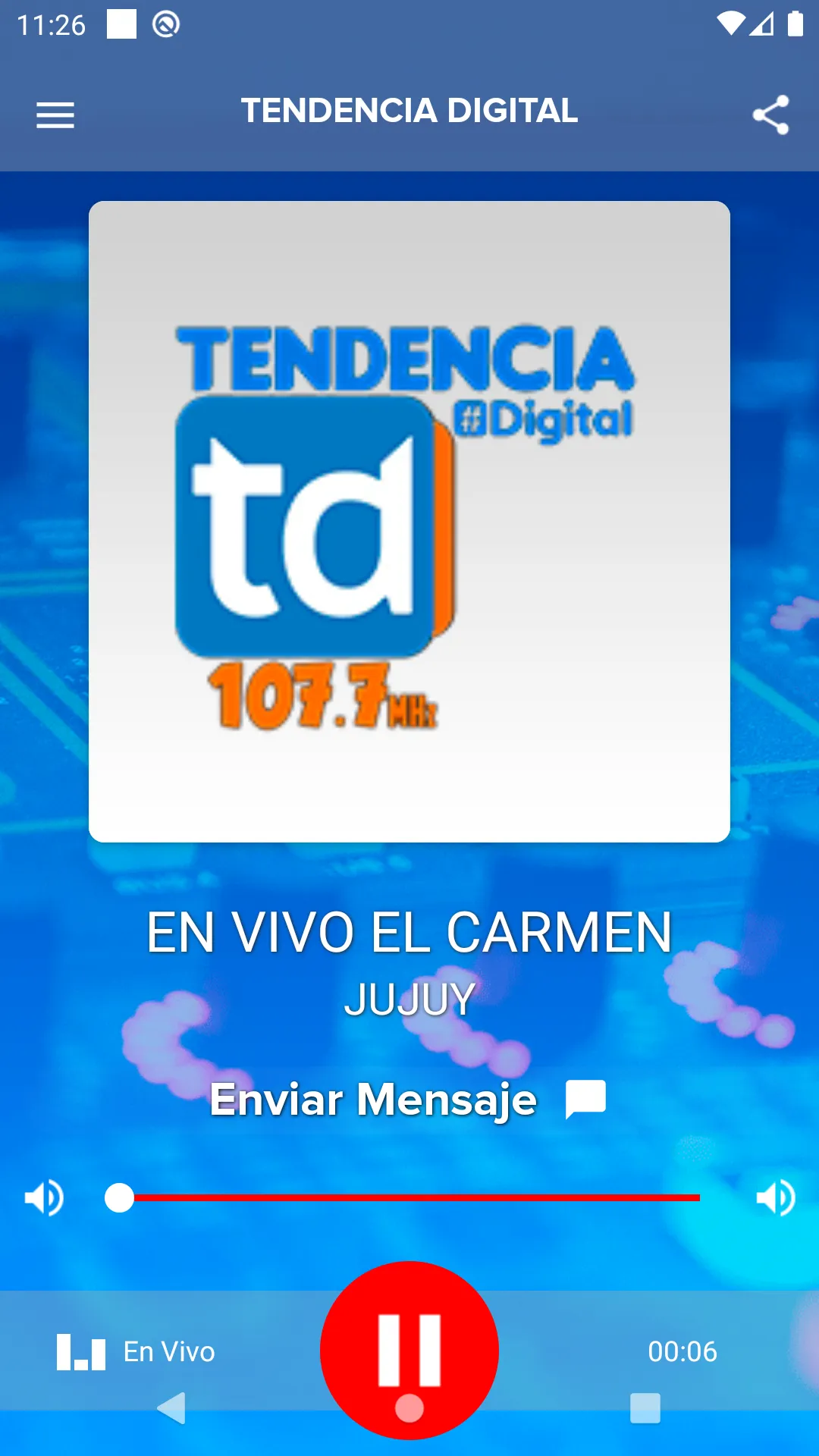 Tendencia digital 107.7 | Indus Appstore | Screenshot