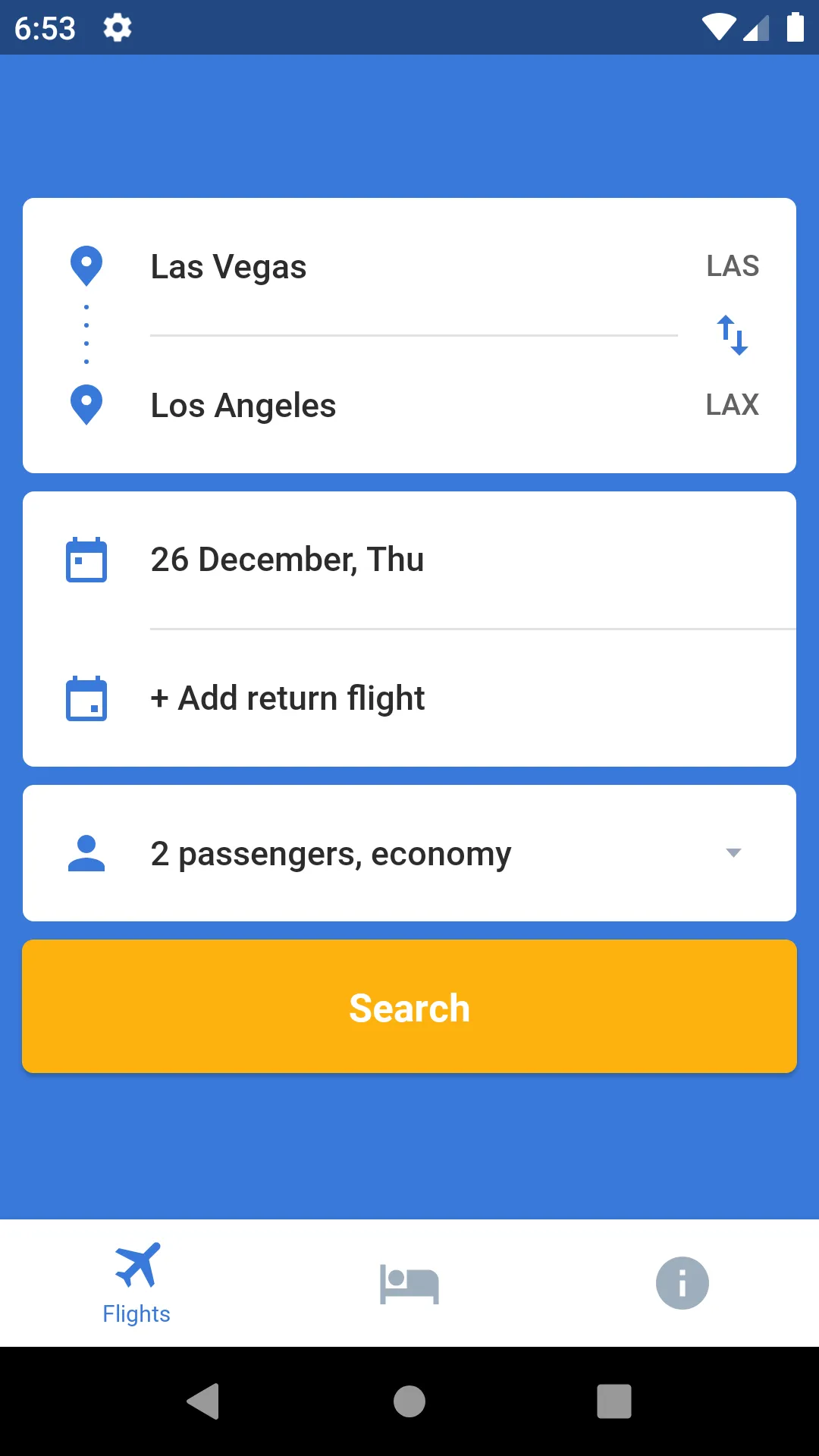 Cheap Air Tickets | Indus Appstore | Screenshot